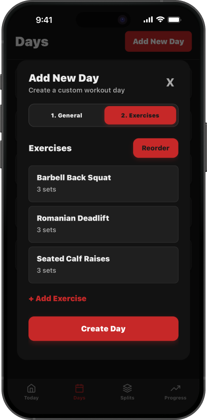 SimpleSplit exercises screenshot